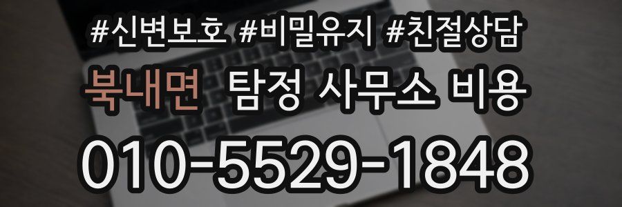 북내면 탐정 사무소 비용