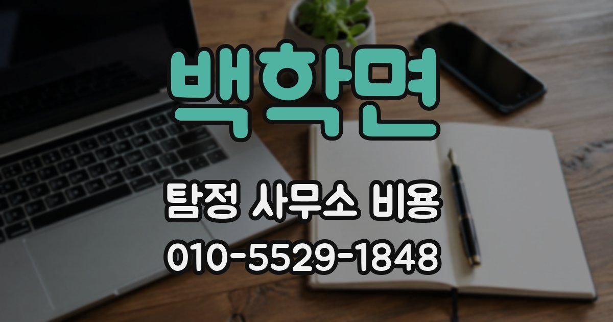 백학면 탐정 사무소 비용