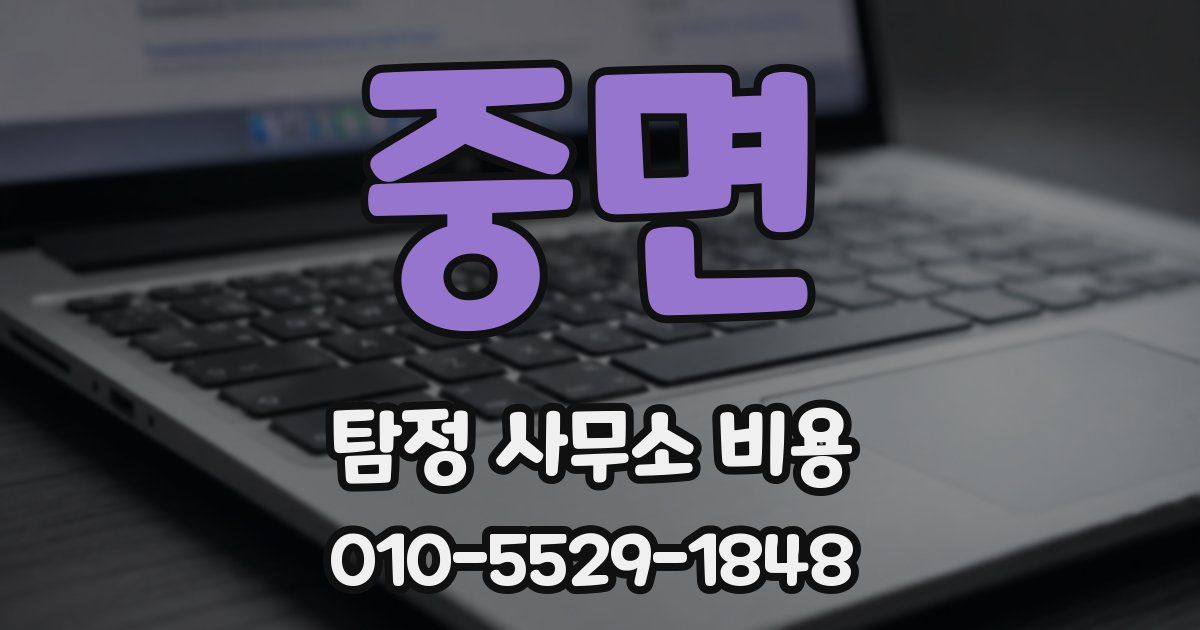 중면 탐정 사무소 비용