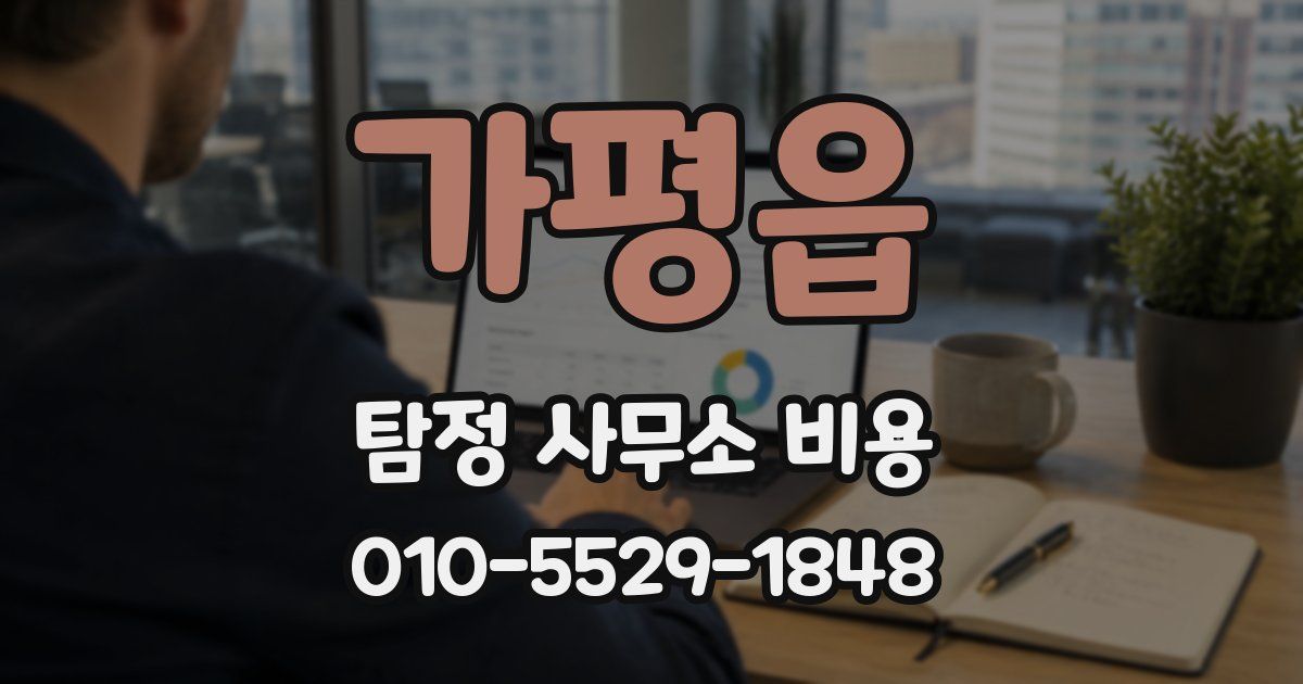 가평읍 탐정 사무소 비용