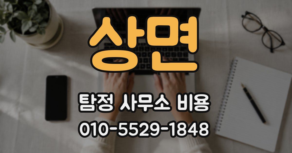상면 탐정 사무소 비용