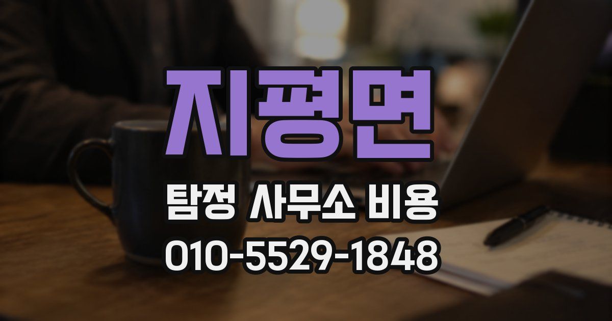 지평면 탐정 사무소 비용