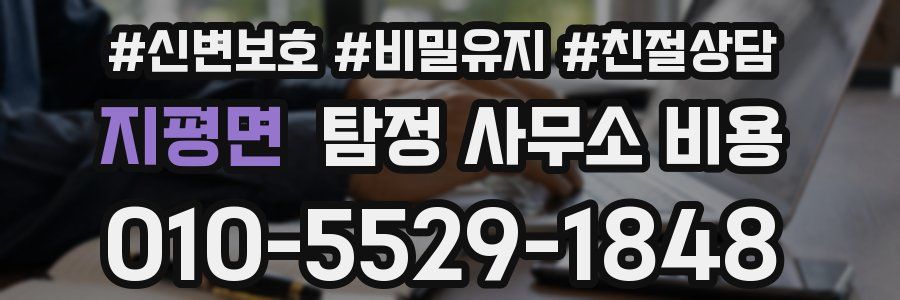 지평면 탐정 사무소 비용
