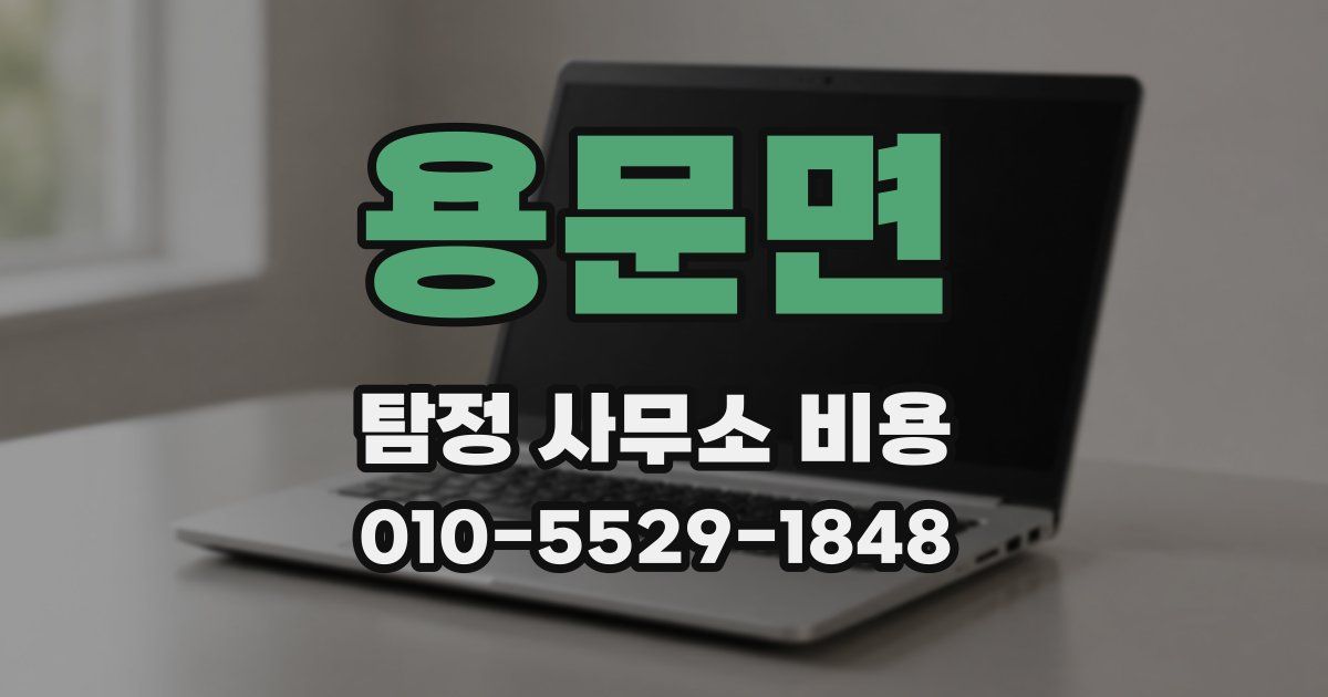 용문면 탐정 사무소 비용