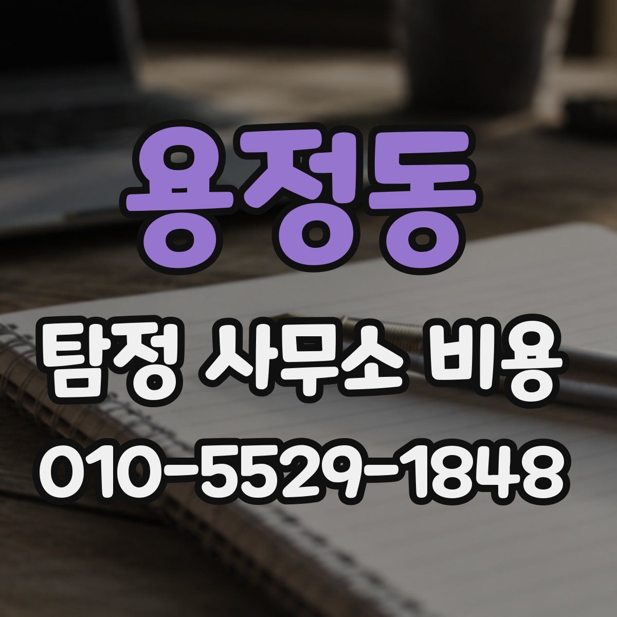 용정동 탐정 사무소 비용