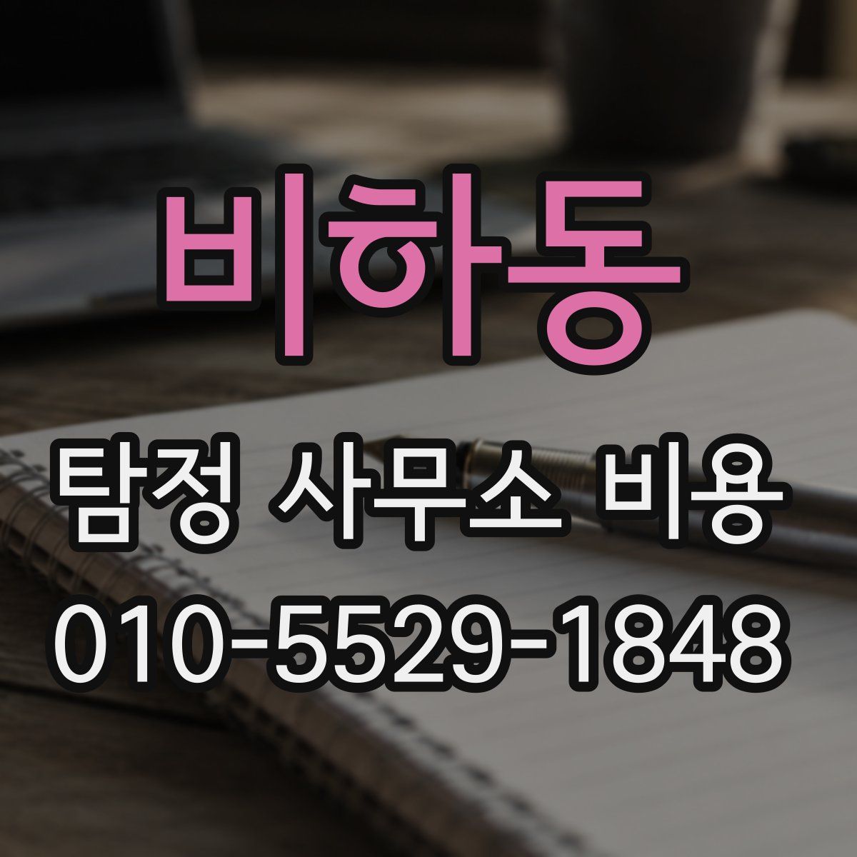 비하동 탐정 사무소 비용