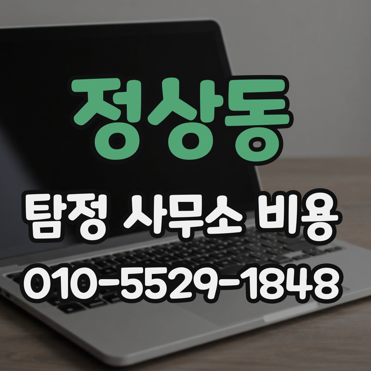 정상동 탐정 사무소 비용