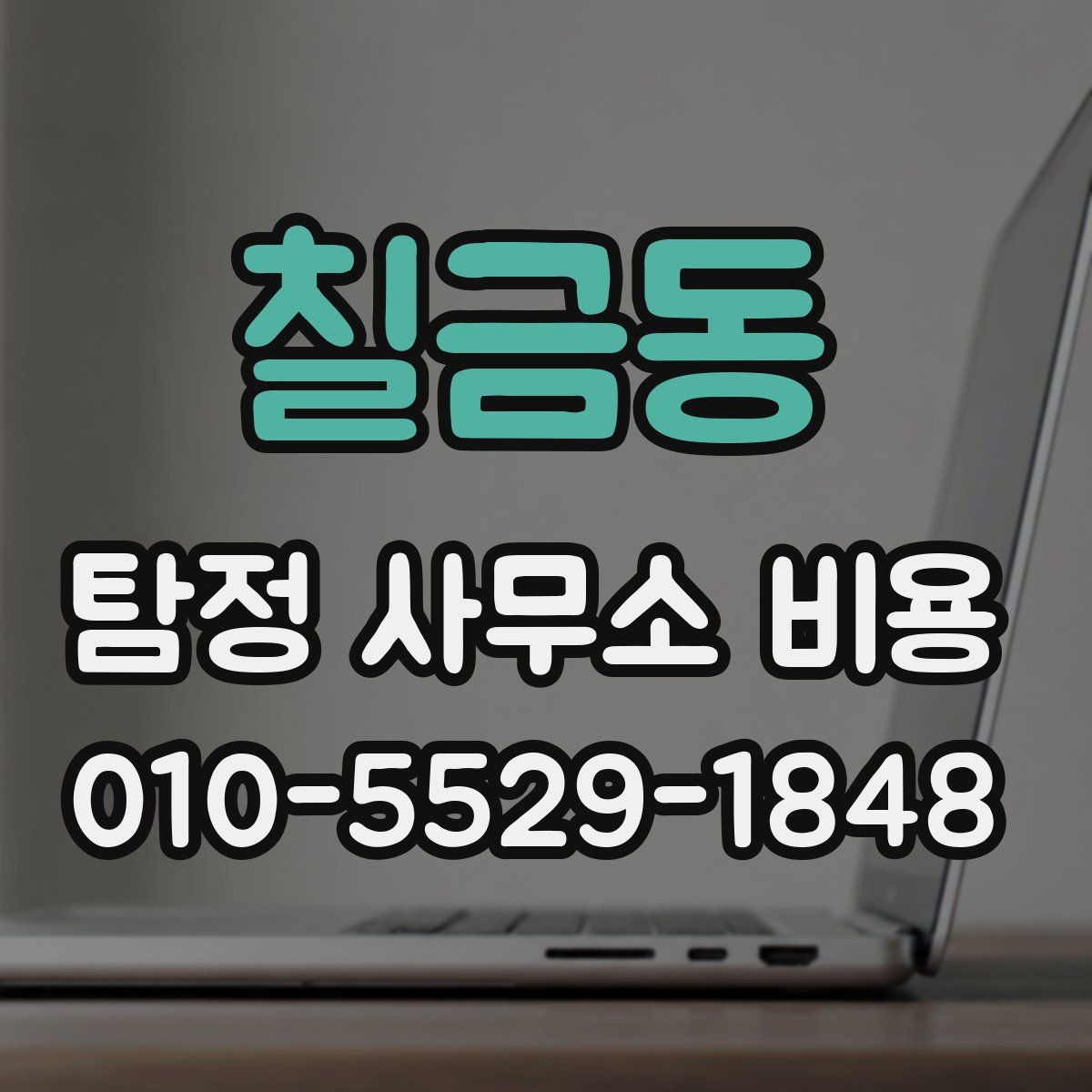 칠금동 탐정 사무소 비용