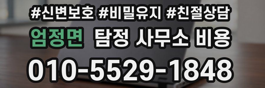 엄정면 탐정 사무소 비용