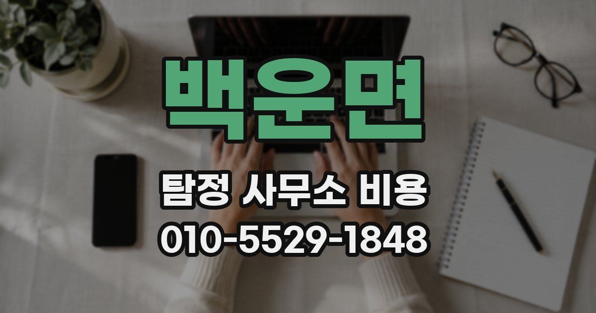 백운면 탐정 사무소 비용