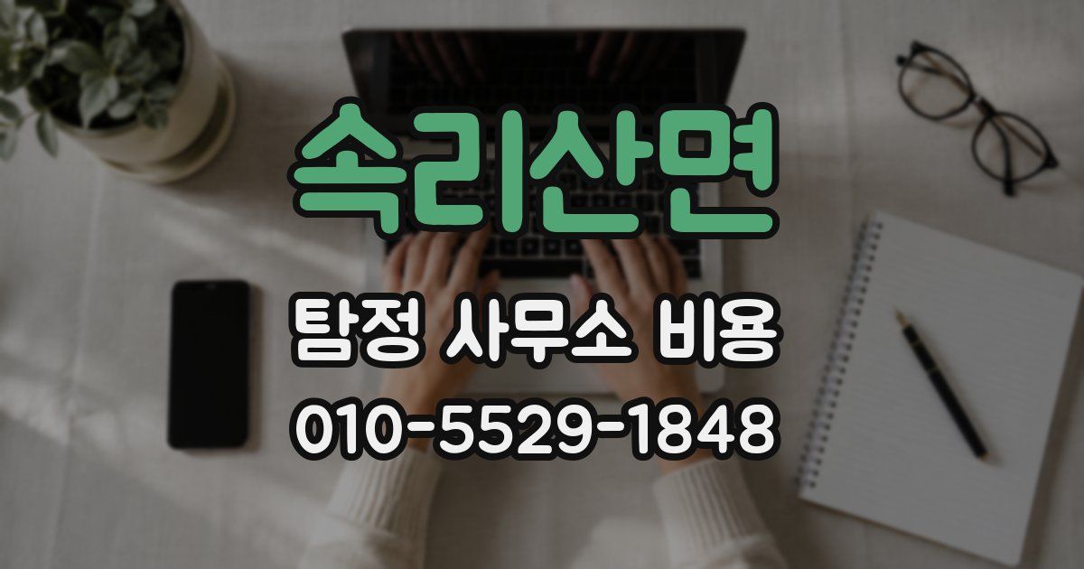 속리산면 탐정 사무소 비용