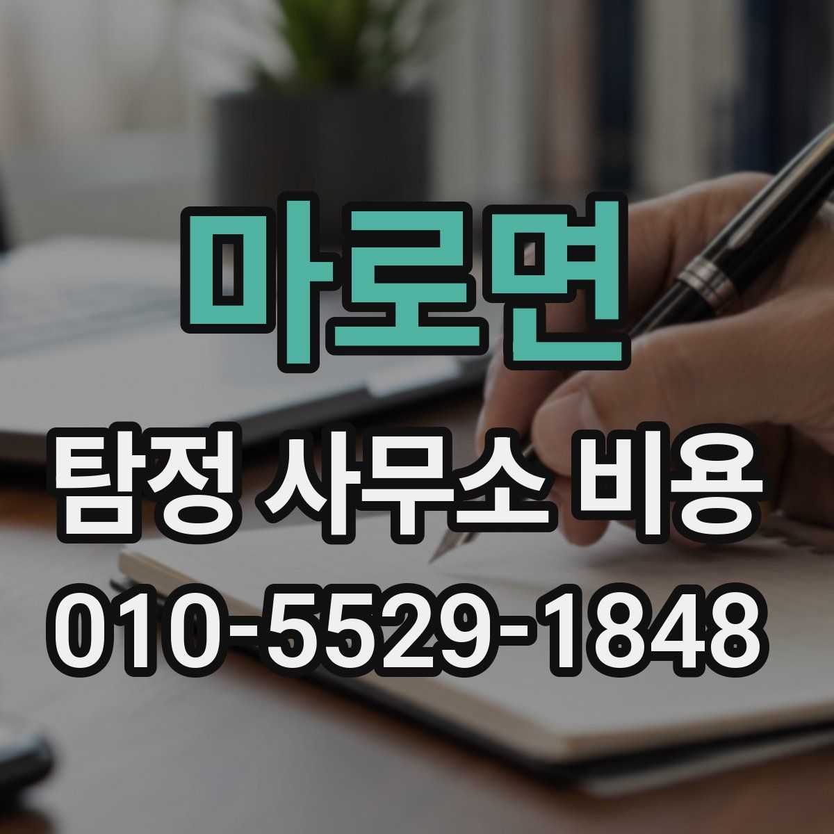 마로면 탐정 사무소 비용