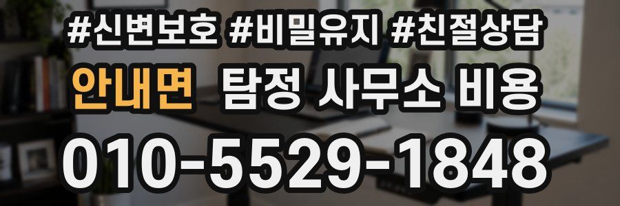 안내면 탐정 사무소 비용