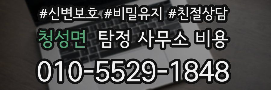 청성면 탐정 사무소 비용