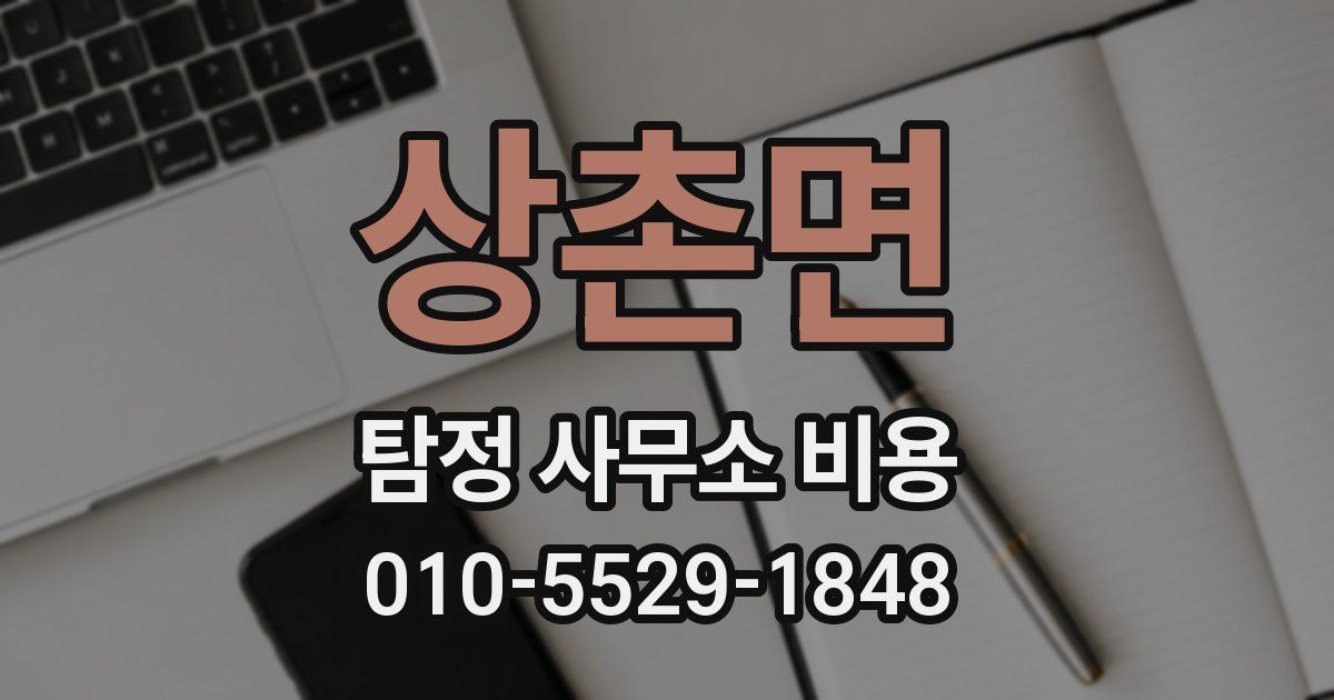 상촌면 탐정 사무소 비용