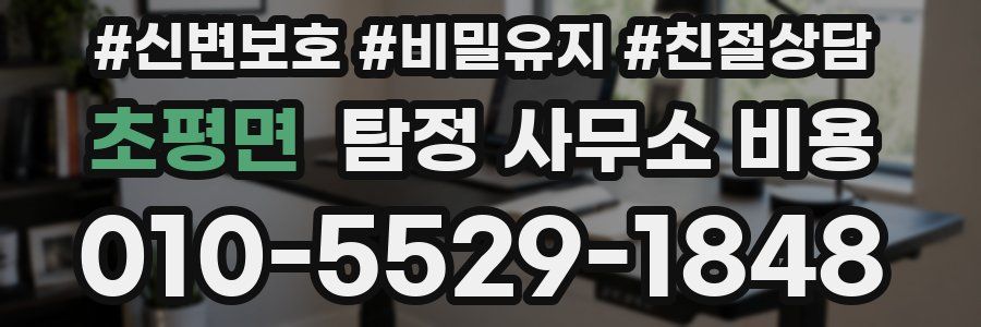 초평면 탐정 사무소 비용