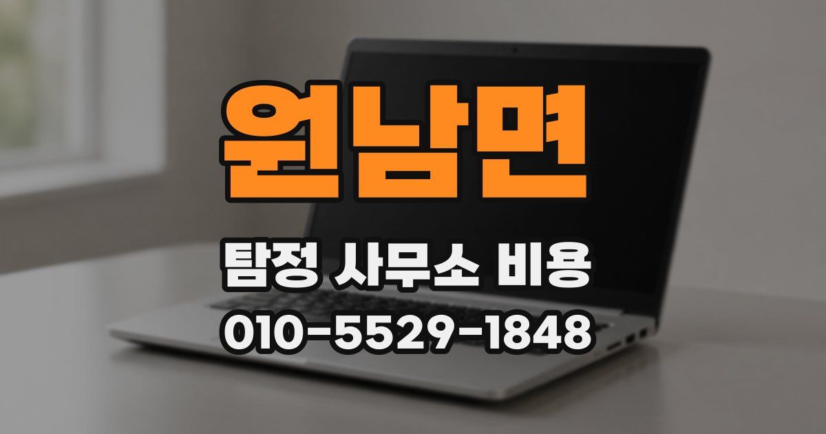 원남면 탐정 사무소 비용