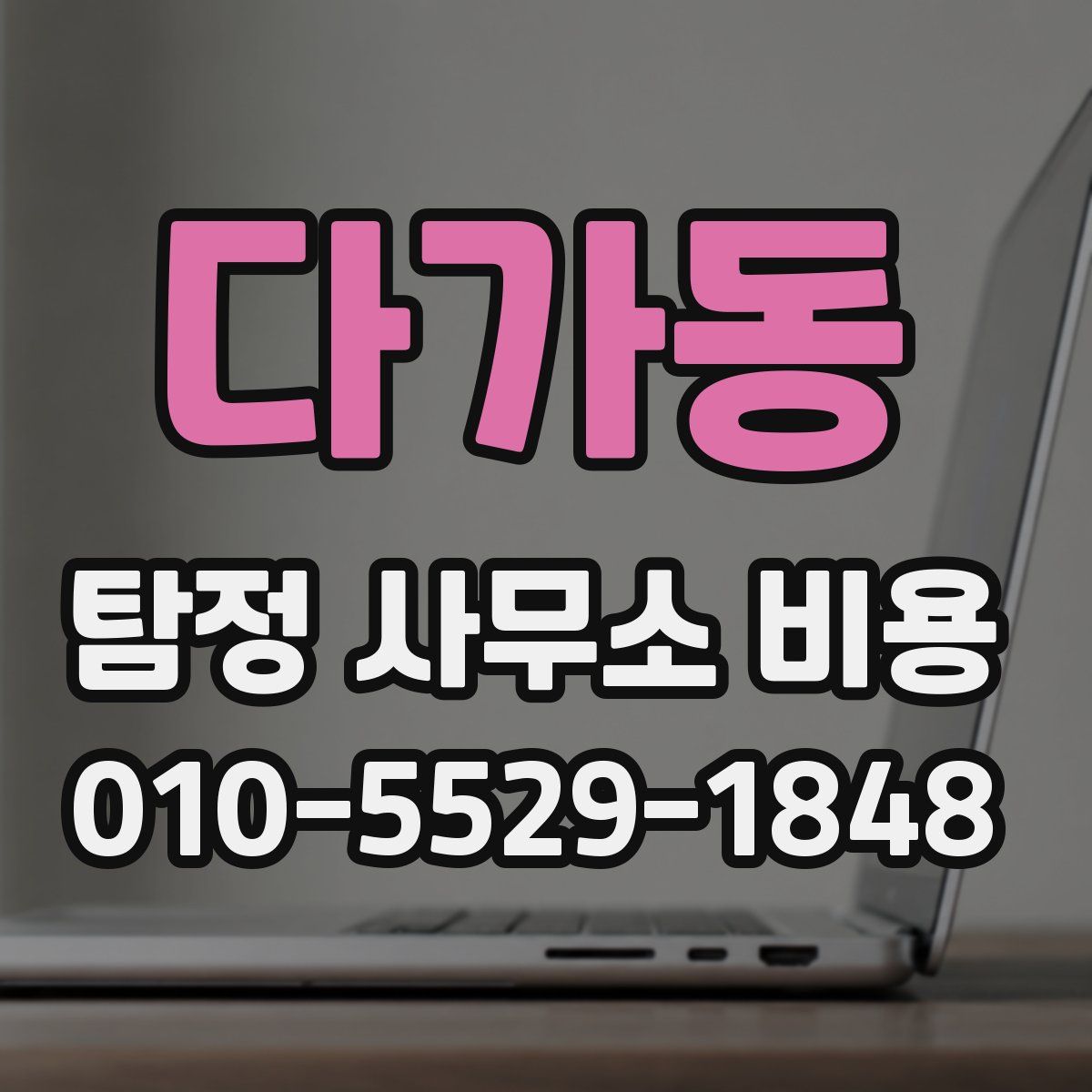 다가동 탐정 사무소 비용