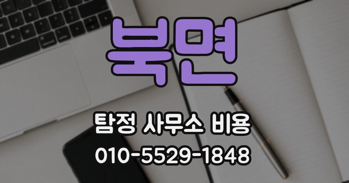 북면 탐정 사무소 비용