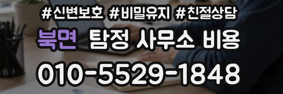 북면 탐정 사무소 비용