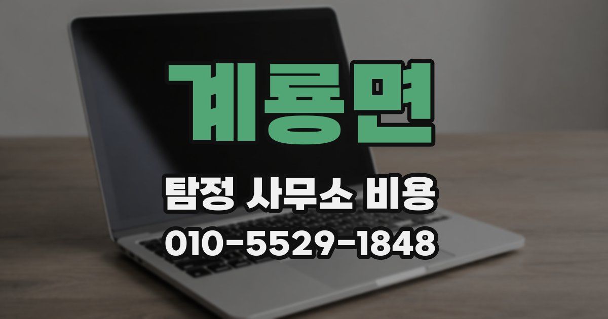 계룡면 탐정 사무소 비용