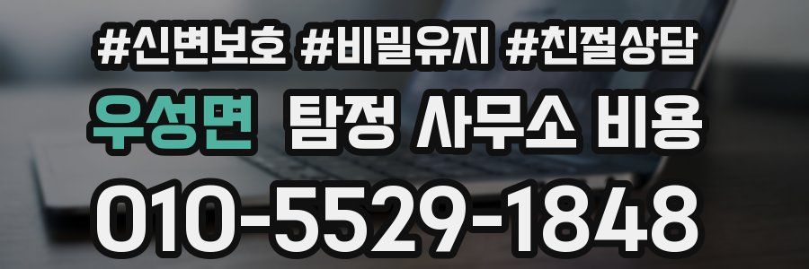 우성면 탐정 사무소 비용