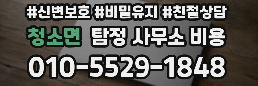 청소면 탐정 사무소 비용