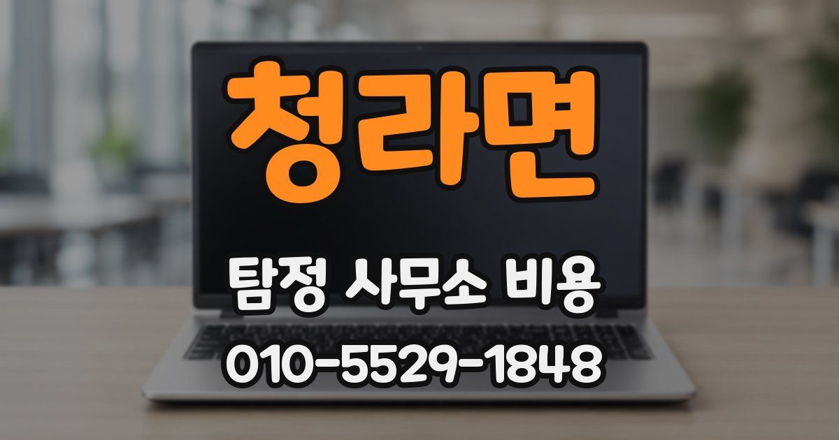 청라면 탐정 사무소 비용