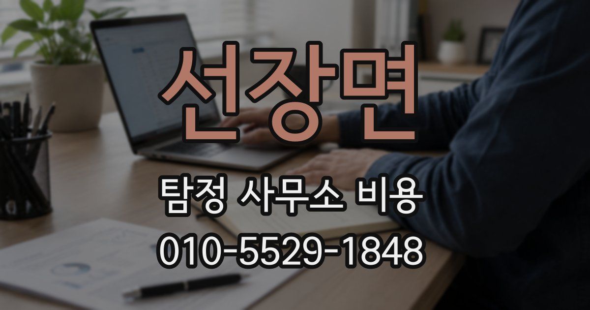 선장면 탐정 사무소 비용