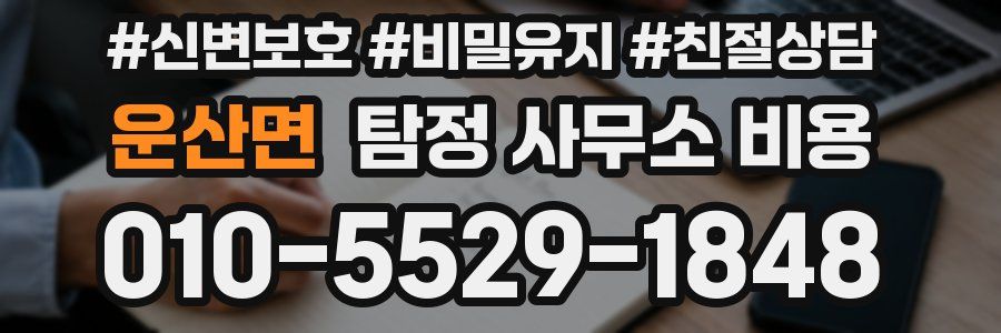 운산면 탐정 사무소 비용