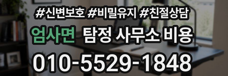 엄사면 탐정 사무소 비용