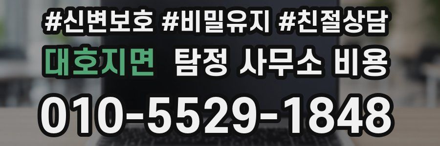 대호지면 탐정 사무소 비용