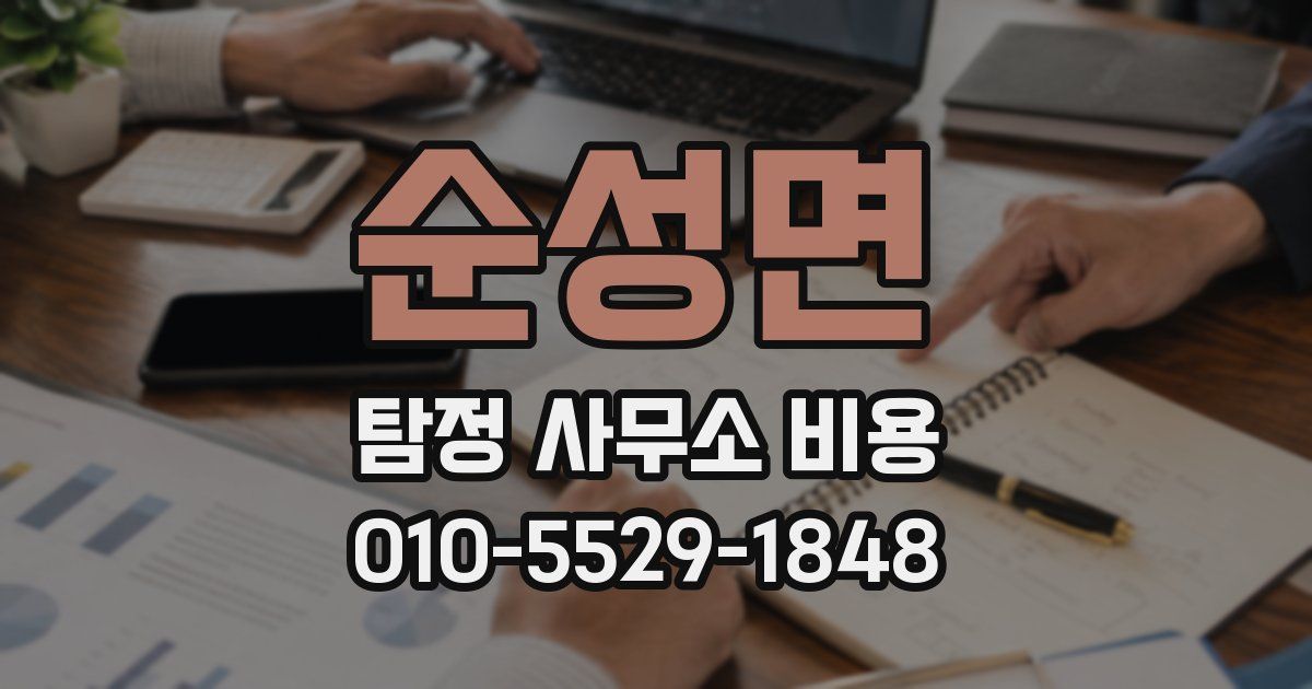 순성면 탐정 사무소 비용