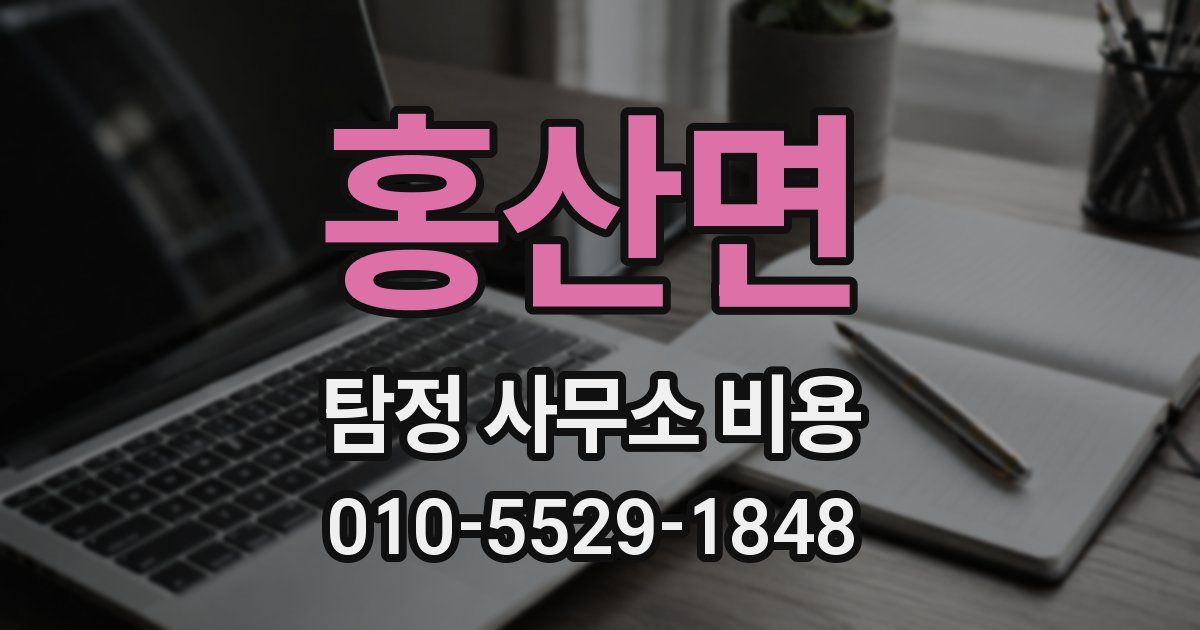 홍산면 탐정 사무소 비용
