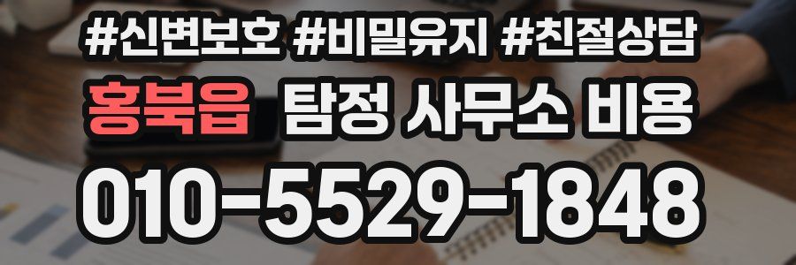 홍북읍 탐정 사무소 비용