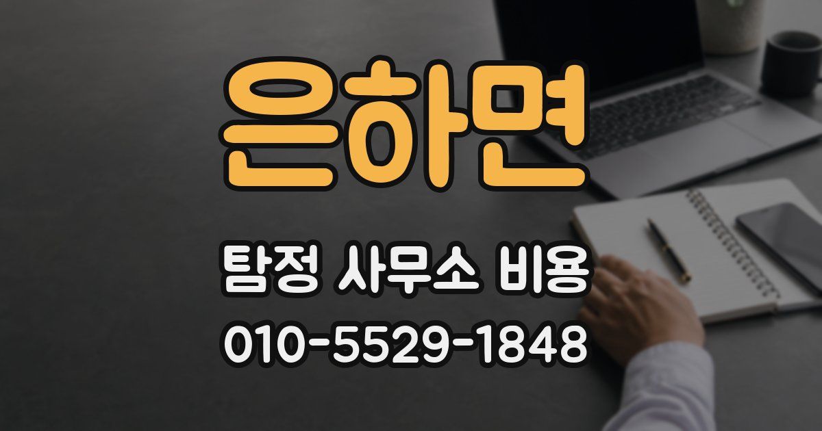 은하면 탐정 사무소 비용