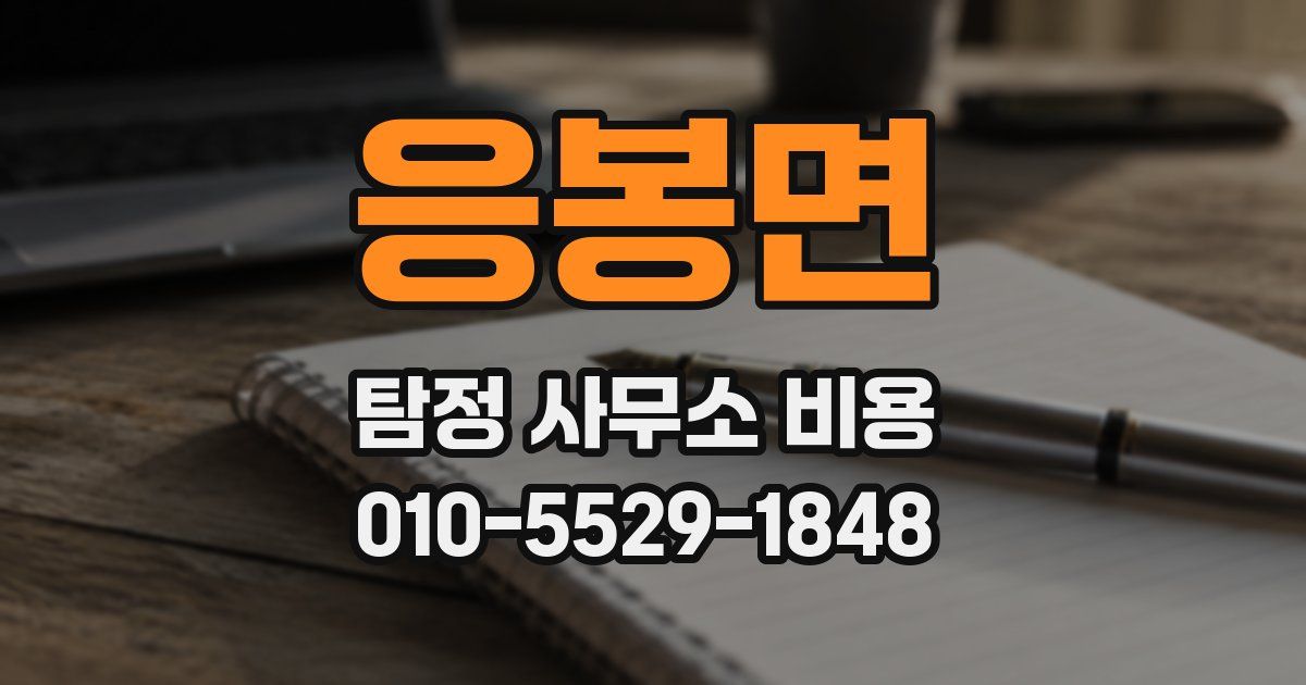 응봉면 탐정 사무소 비용