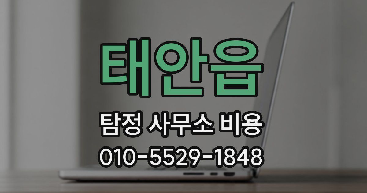 태안읍 탐정 사무소 비용