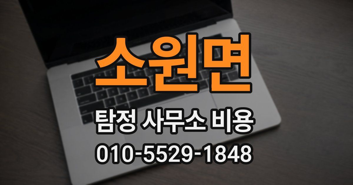 소원면 탐정 사무소 비용