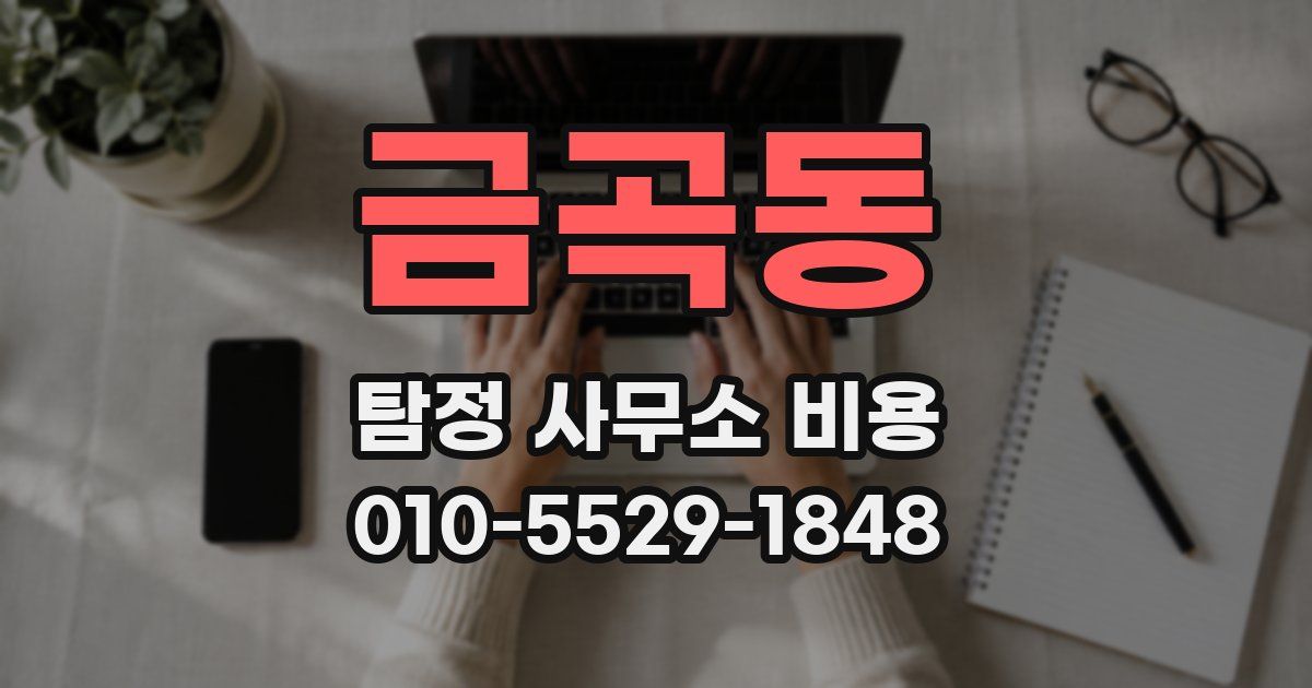 금곡동 탐정 사무소 비용