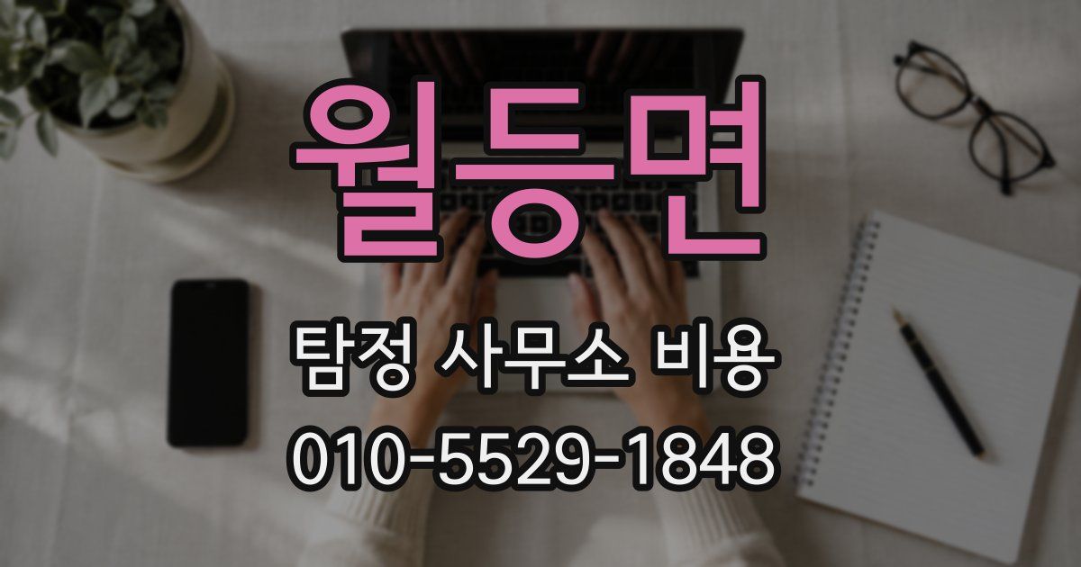월등면 탐정 사무소 비용