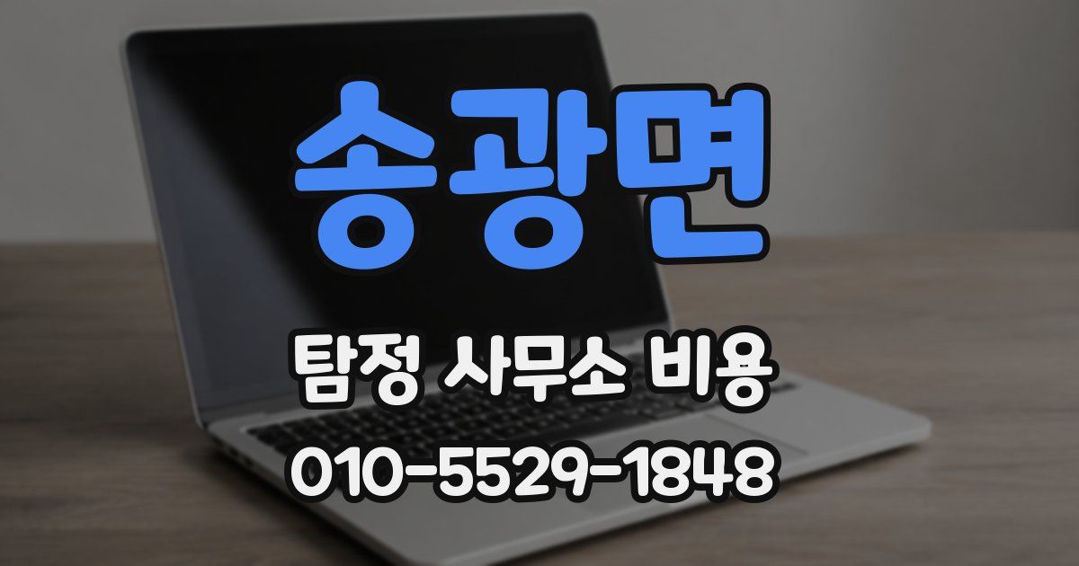 송광면 탐정 사무소 비용