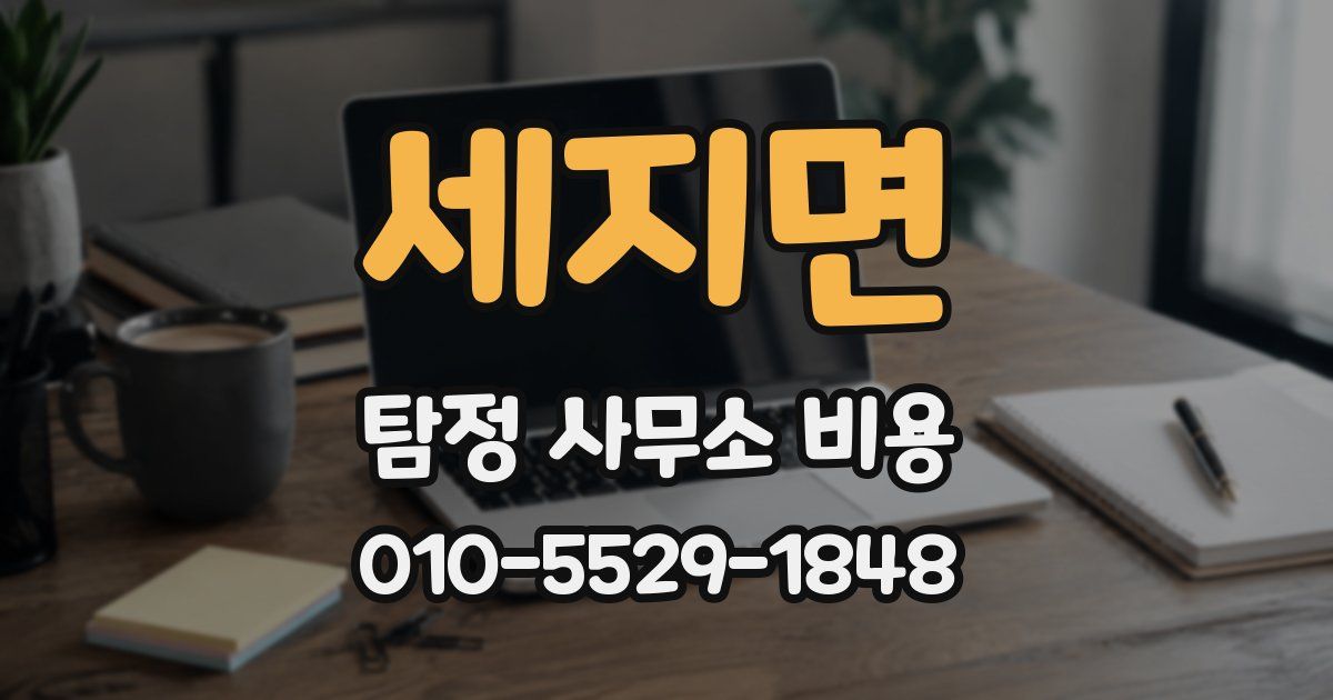 세지면 탐정 사무소 비용