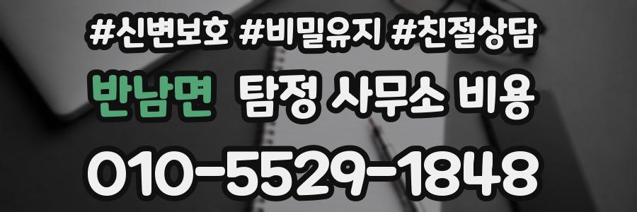 반남면 탐정 사무소 비용