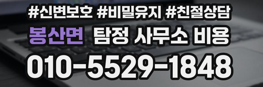 봉산면 탐정 사무소 비용