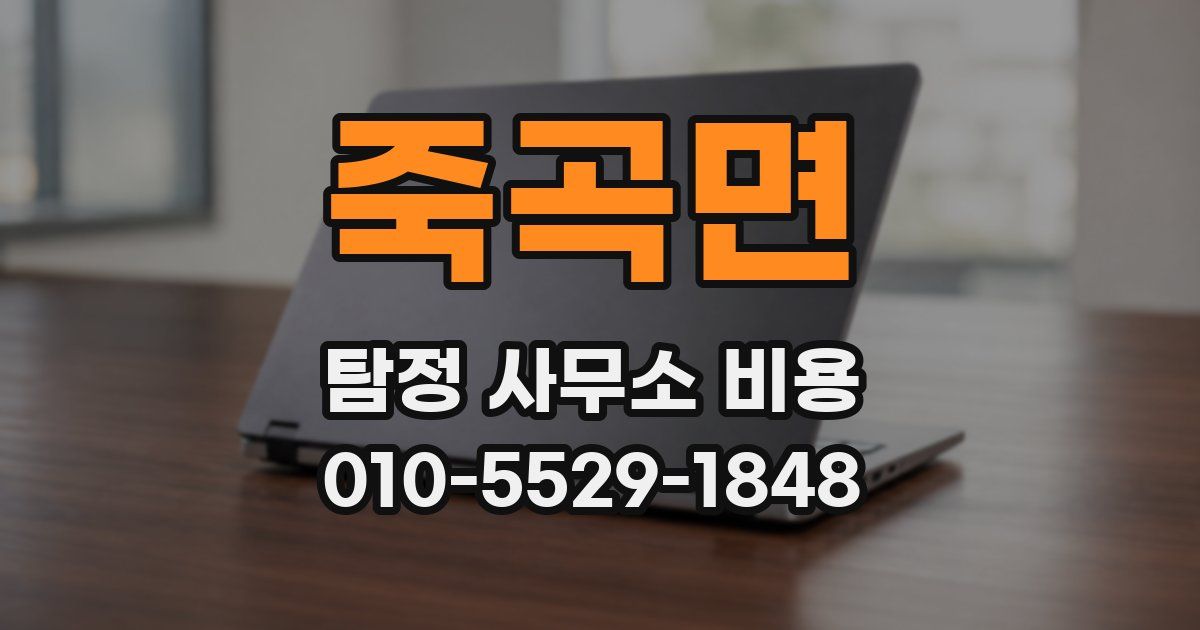 죽곡면 탐정 사무소 비용