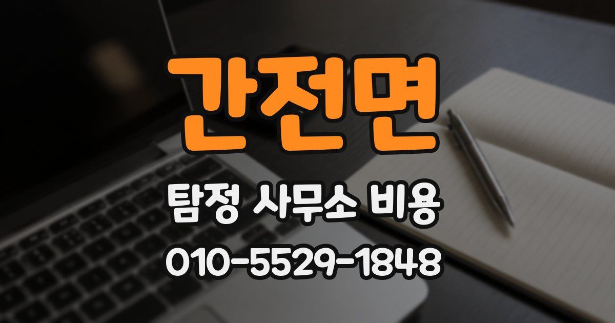간전면 탐정 사무소 비용