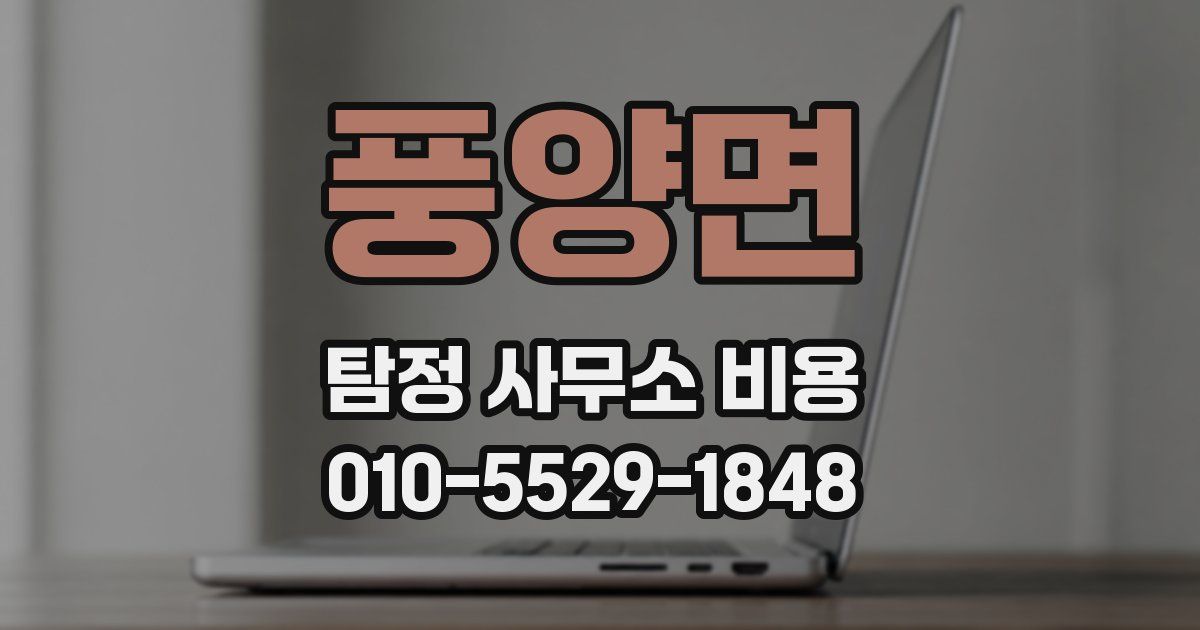 풍양면 탐정 사무소 비용