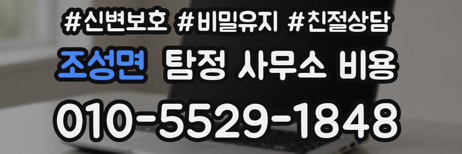 조성면 탐정 사무소 비용