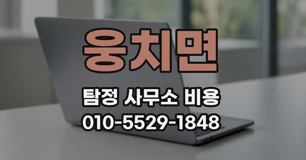 웅치면 탐정 사무소 비용